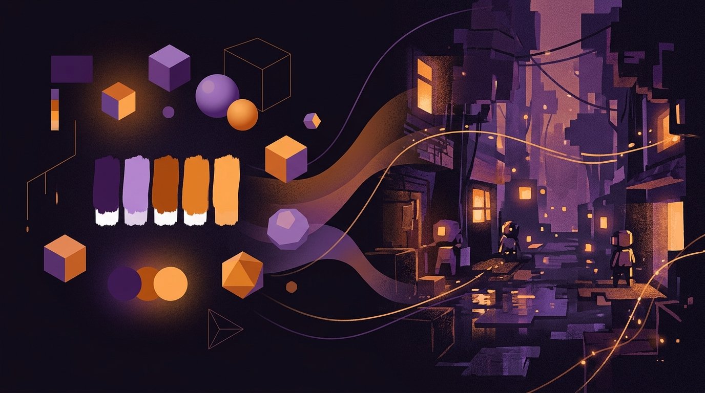 Indie game art direction — visual style examples from low-budget projects